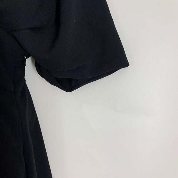 Alexia Admor V- Neckline Black Lined Pocket Dress Size 6 - Picture 6 of 14